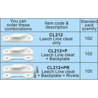 CL212 Trimmzsinór cleat (Starboard)