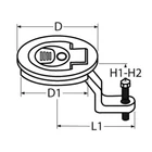 Kép 2/2 - Padlófelemelő D61mm zárható A4