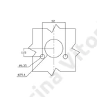 Kép 8/8 - Padlófelemelő D51mm vízmentes A4