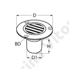 Kép 2/2 - Kokpit leeresztő A4 D82/37mm