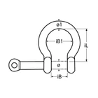 Kép 2/2 - Omega sekli captive stifttel