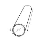 Kép 2/2 - Acélcső 25x1,5mm A2 6m