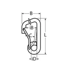 Kép 2/2 - Karabiner, hornyolt zárással