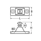 Kép 2/2 - Bimini indítótalp oldalfalra A4 50x23mm