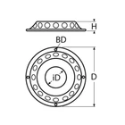 Kép 2/2 - Deckszellőző 225x34mm