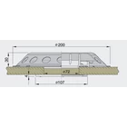 Kép 2/2 - UFO Deckszellőző 200x30mm