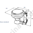 Kép 2/3 - Bayonet ABS toilet