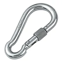 HS karabiner 6mm csavar-biztosítással