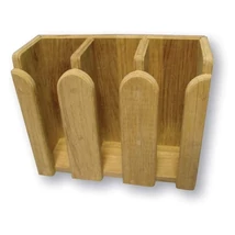 Teak bögretartó L 320/ H 255mm