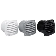 Szellőzőrács peremmel, szürke