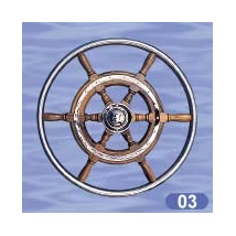 Kormánykerék 60cm réz-teak