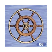 Kormánykerék 60cm króm-teak