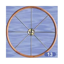 Kormánykerék, teak-rim (13)