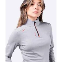 UVActive 1/4 zip női hosszúújjú póló, szürke