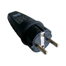 Gumiházas földelt villásdugó