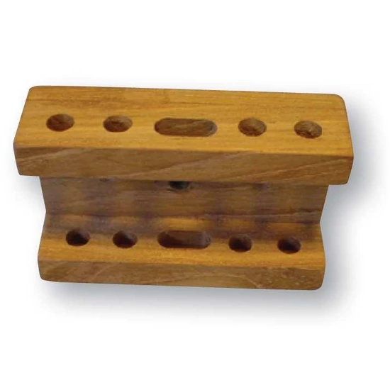 Teak írószertartó L 120mm, H 77mm