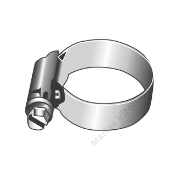 MT Csőbilincs DIN3017 A2 9mm széles