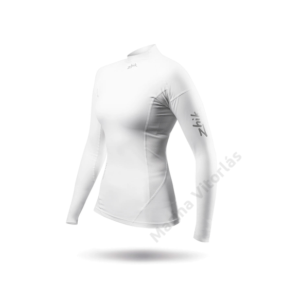 Női Eco Spandex hosszúújjú póló, fehér