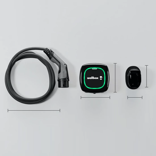 Wallbox Pulsar Max elektromos autó fali töltő | 22 kW – 3x32A | 7m – Type 2 | fekete
