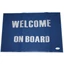 Lábtörlő "Welcome on Board" 60x90cm, kék