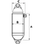 Puffertartó fémkosár 195/423mm
