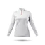 Női UVActive 1/4 zip magasgalléros póló, fehér XS