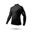 Férfi Spandex hosszúújjú póló, fekete XS