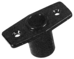 Evezővilla-hüvely Ø17mm top, műanyag