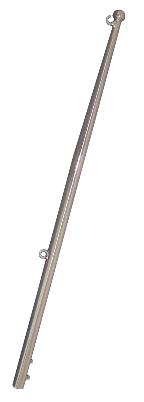 Zászlórúd, inox 610mm, 25mm