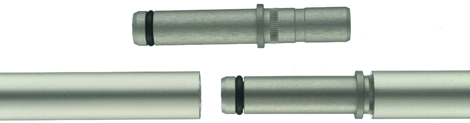 Csőtoldó 20mm csőhöz, alu