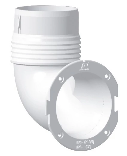 Szellőzőrácshoz adapter 90°