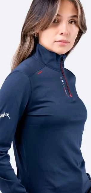 UVActive 1/4 zip női hosszúújjú póló, navy